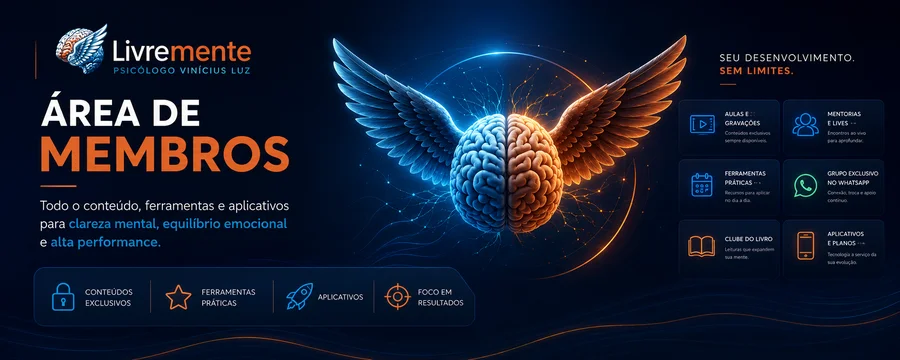 Cérebro com asas — símbolo LivreMENTE